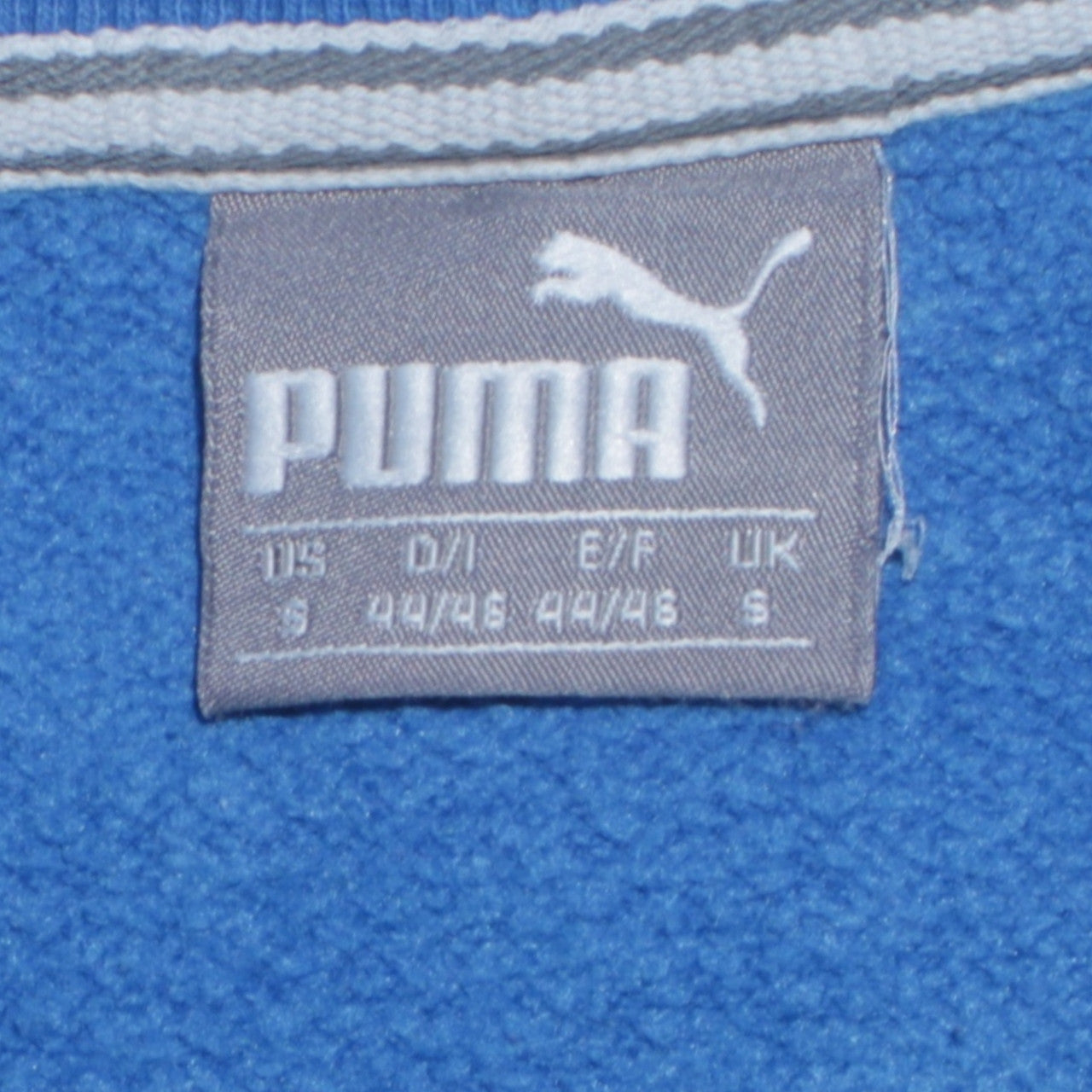 Mens UK Size S PUMA Blue Pullover Sweatshirt