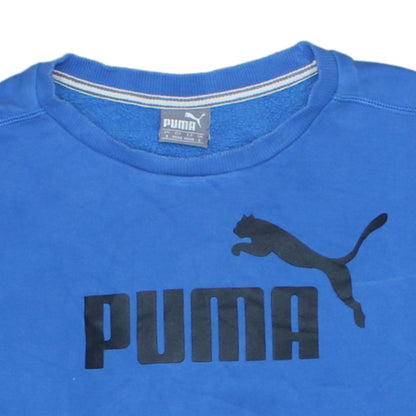Mens UK Size S PUMA Blue Pullover Sweatshirt