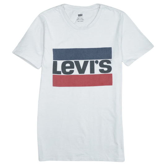 Mens UK Size XS Levi's White  T-Shirt