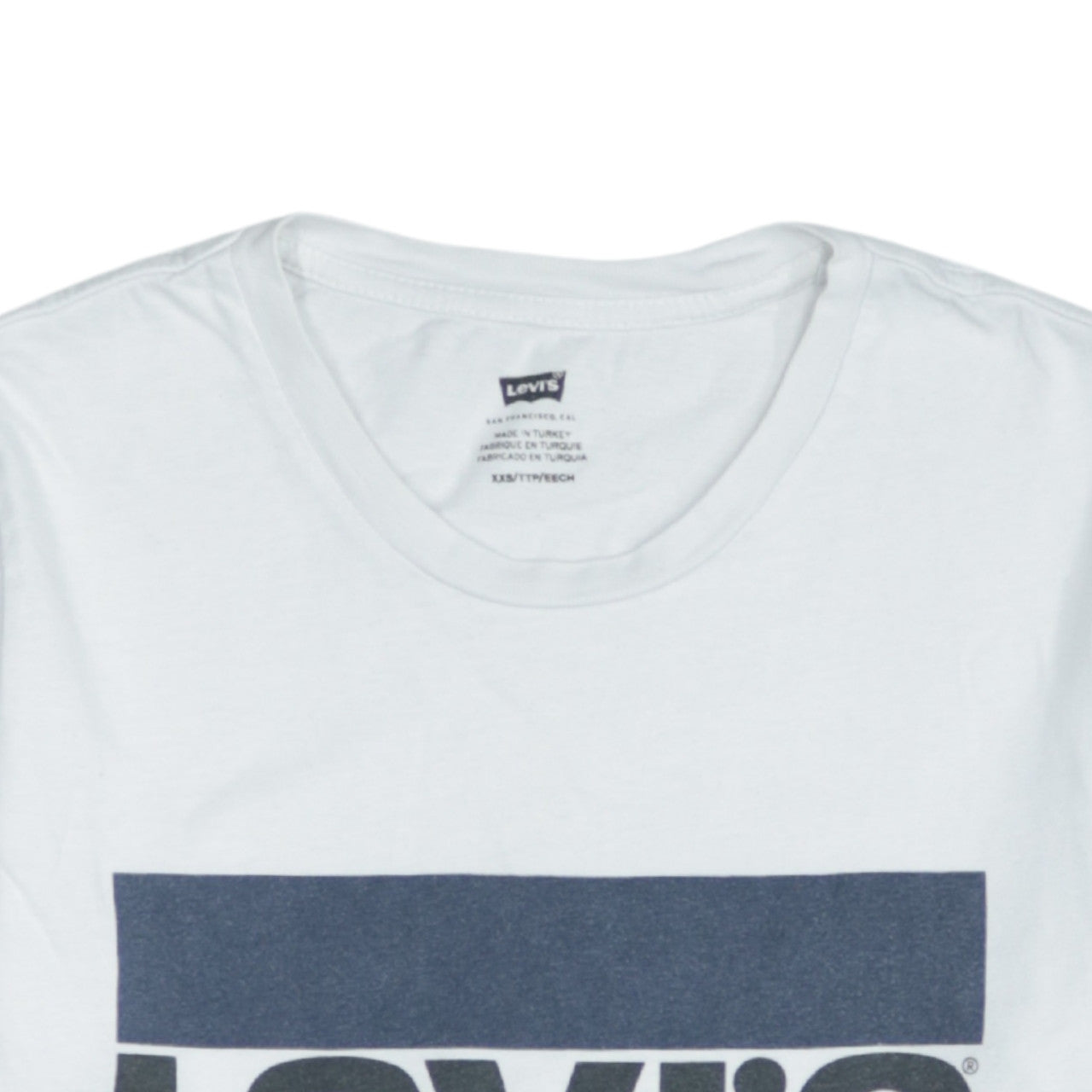 Mens UK Size XS Levi's White  T-Shirt