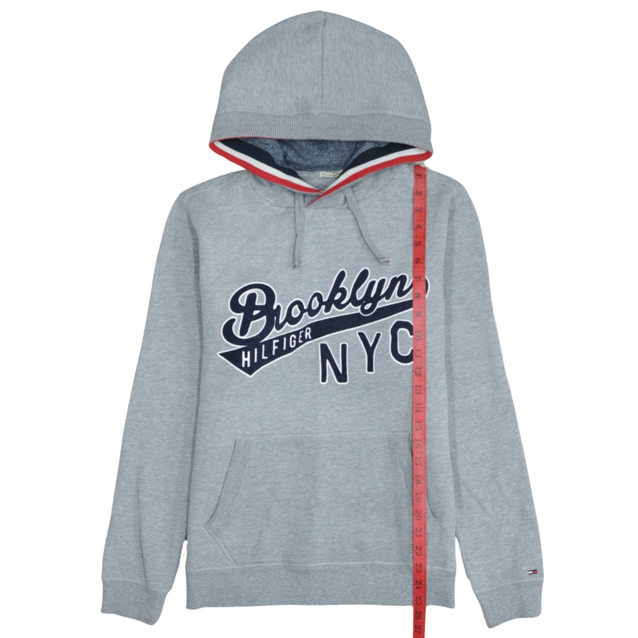 Mens UK Size S Tommy Hilfiger Grey Pullover Hoodie