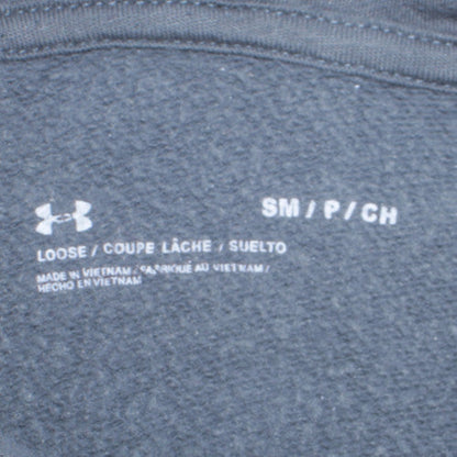 Mens UK Size S Under armour Grey Pullover Hoodie