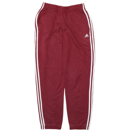 Mens UK Size S adidas Regular Fit Track Pants Red Trousers