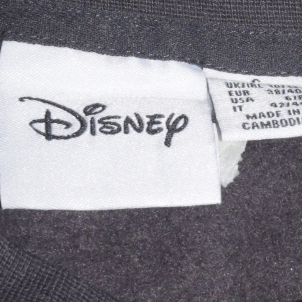 Womens UK Size S Disney Black Pullover Sweatshirt