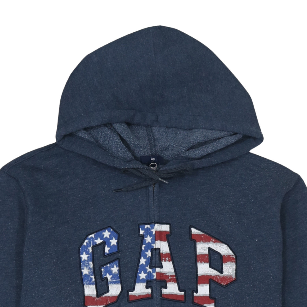 Mens UK Size L Gap Blue Full Zip Hoodie