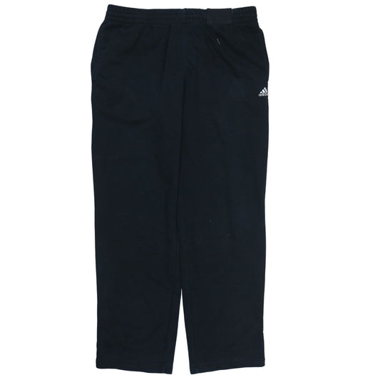 Mens UK Size L adidas Regular Fit Track Pants Black Trousers