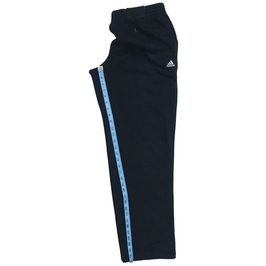Mens UK Size L adidas Regular Fit Track Pants Black Trousers