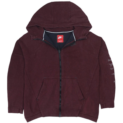 Mens UK Size S Nike Brown Full Zip Hoodie