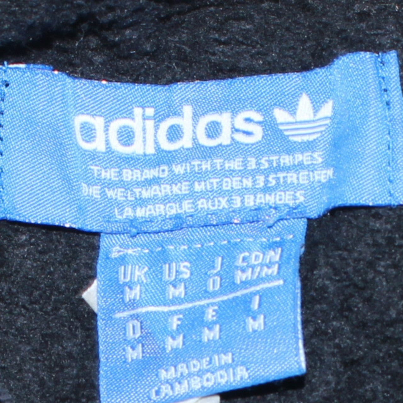 Mens UK Size M adidas Black Pullover Sweatshirt