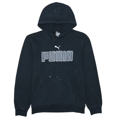 Mens UK Size M PUMA Black Pullover Hoodie