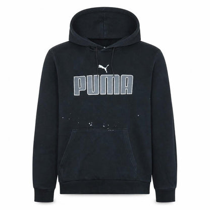 Mens UK Size M PUMA Black Pullover Hoodie