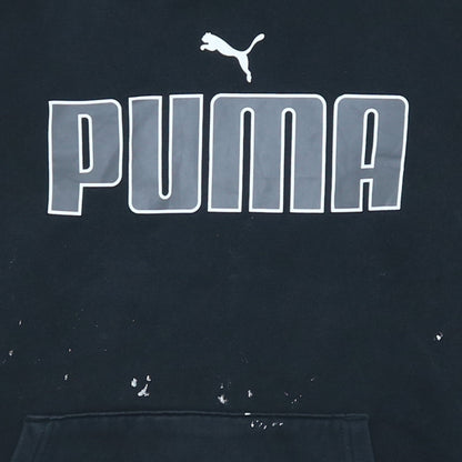 Mens UK Size M PUMA Black Pullover Hoodie