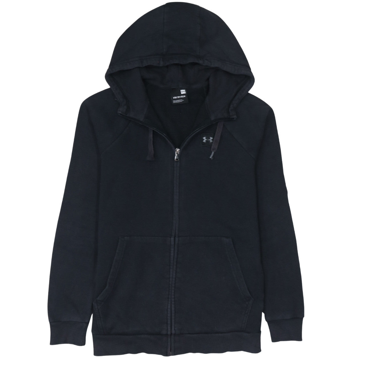 Mens UK Size XS Under armour Black Full Zip Hoodie