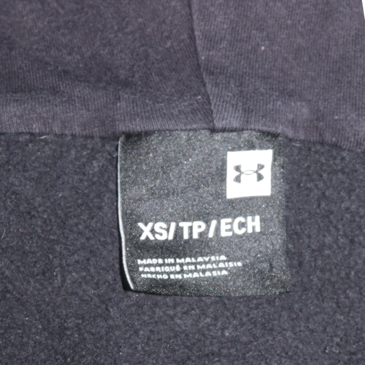 Mens UK Size XS Under armour Black Full Zip Hoodie