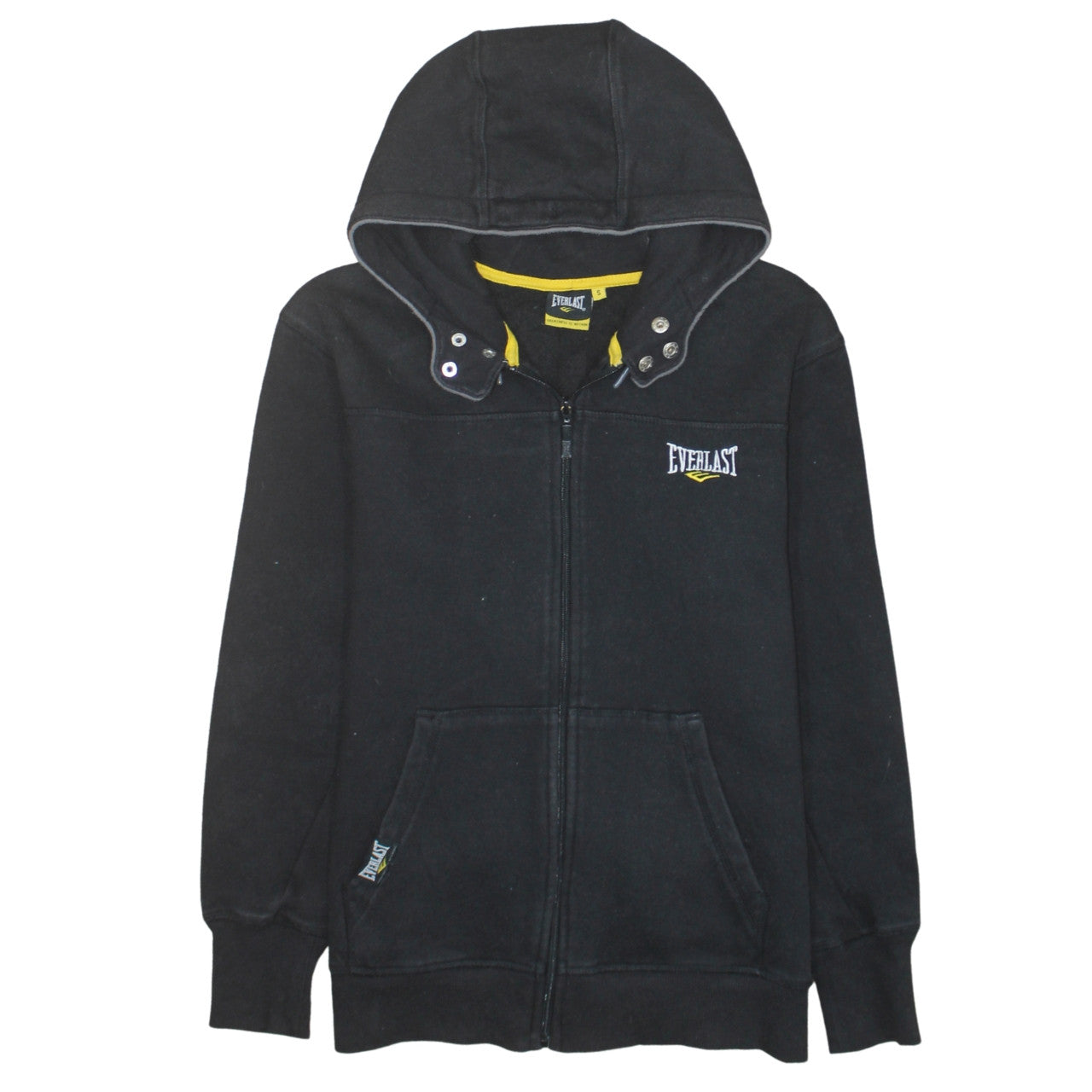 Mens UK Size S Everlast Black Full Zip Hoodie