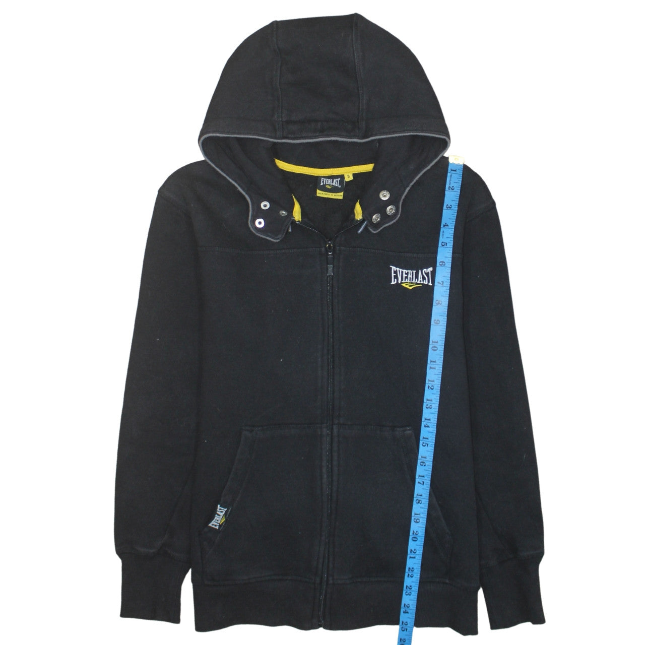 Mens UK Size S Everlast Black Full Zip Hoodie