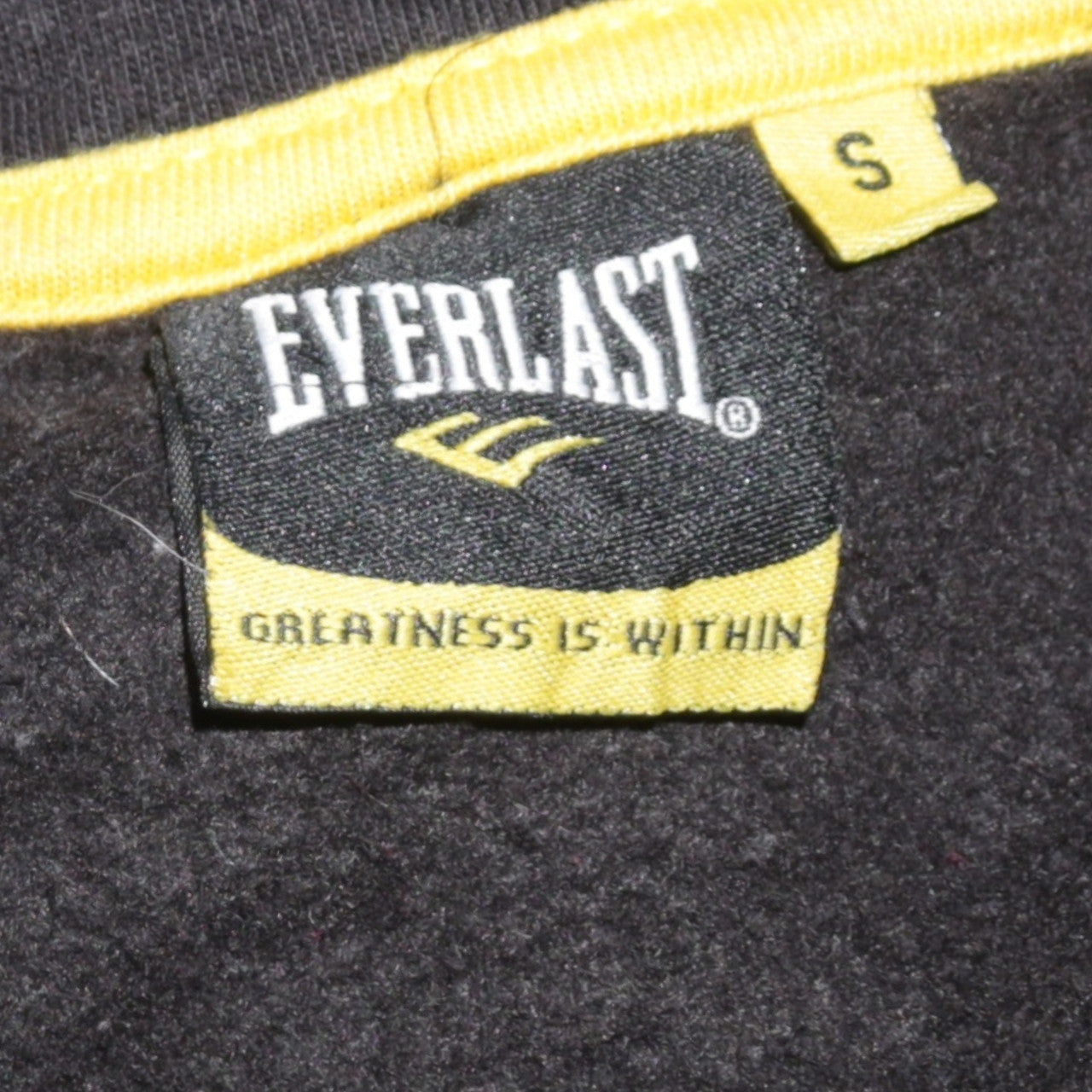 Mens UK Size S Everlast Black Full Zip Hoodie