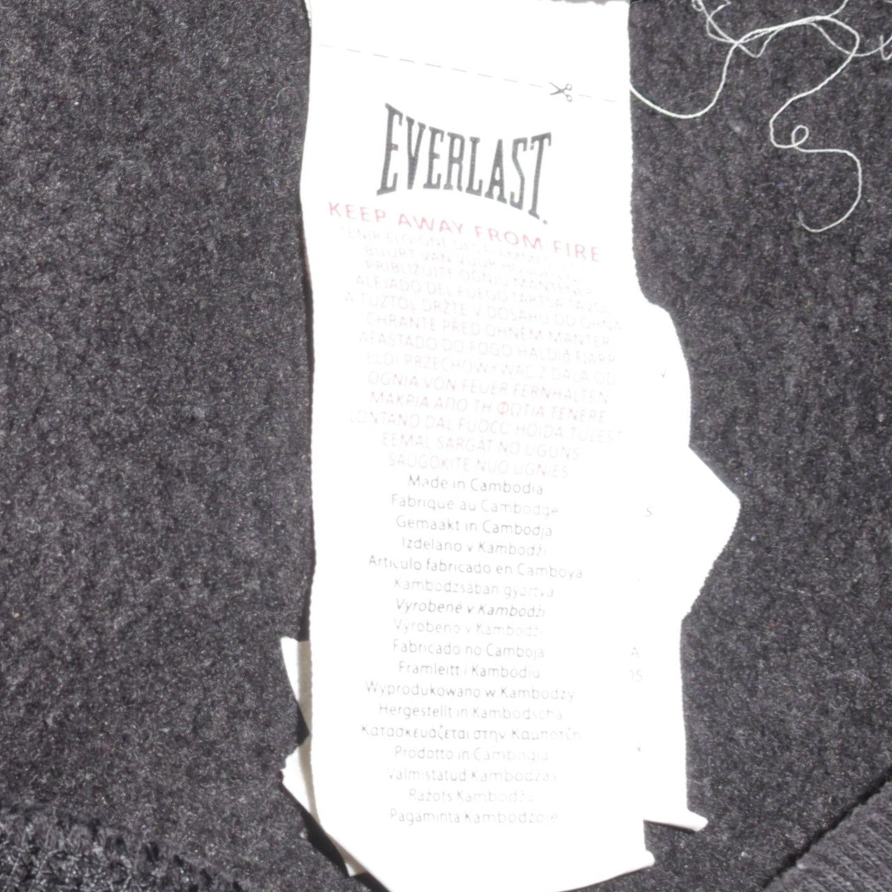 Mens UK Size S Everlast Black Full Zip Hoodie