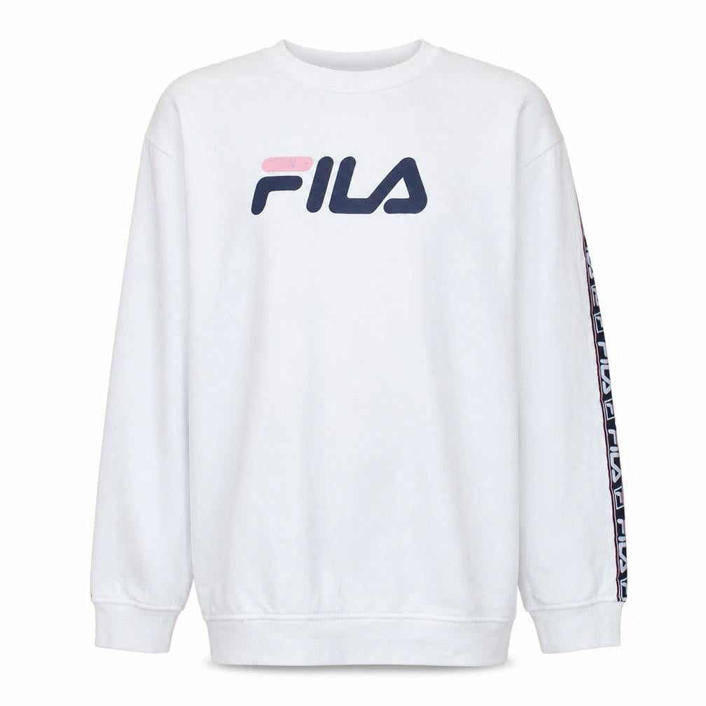 Mens UK Size L FILA White Pullover Sweatshirt