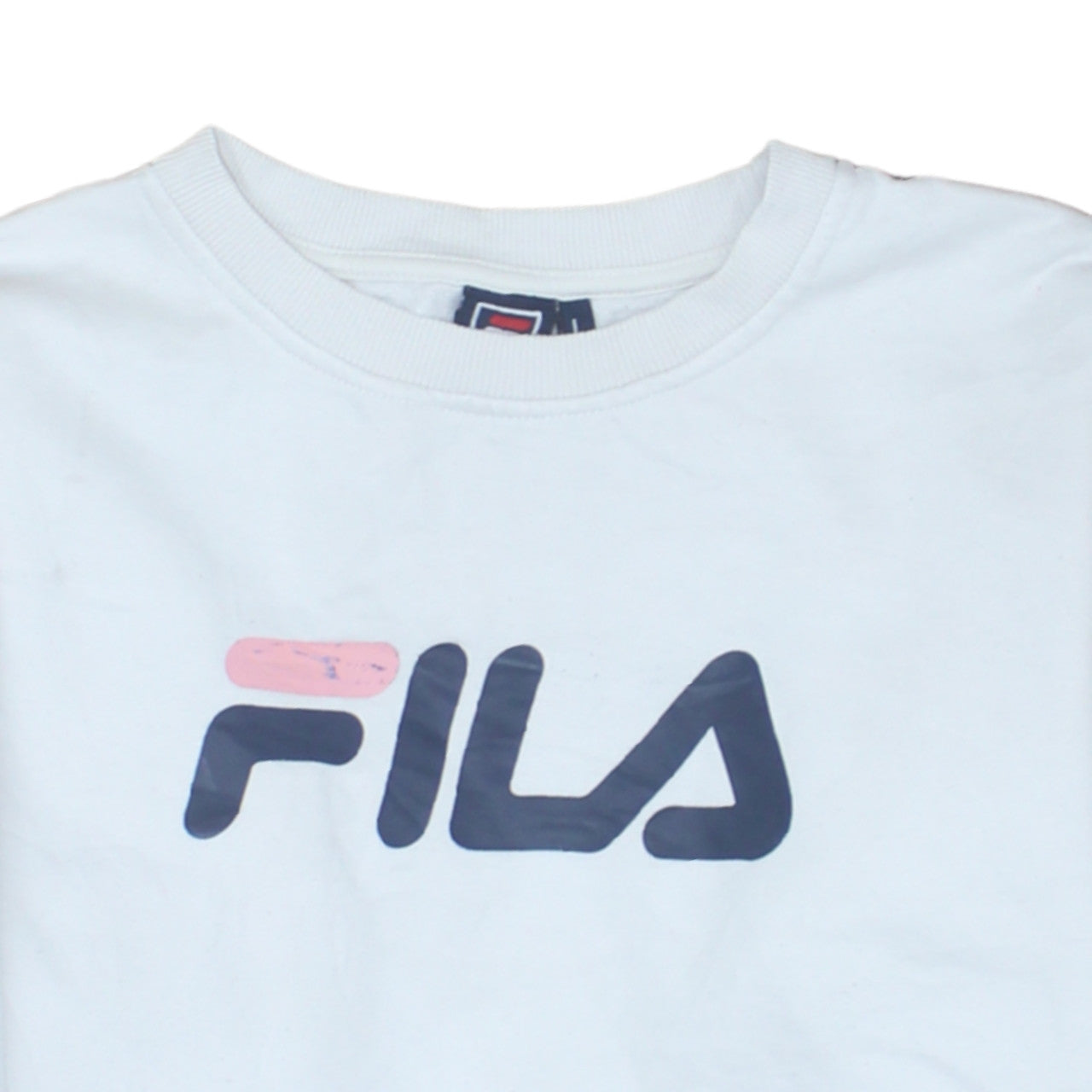 Mens UK Size L FILA White Pullover Sweatshirt