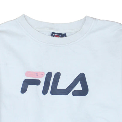 Mens UK Size L FILA White Pullover Sweatshirt