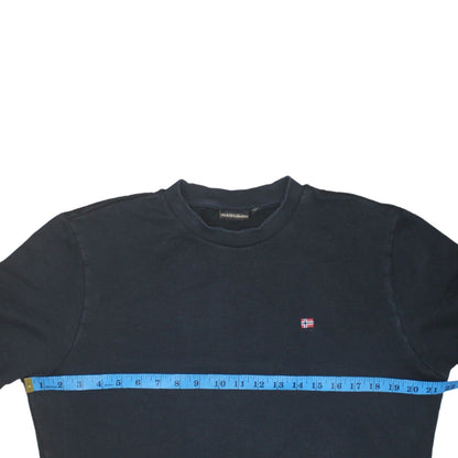 Mens UK Size S Napapijri Blue Pullover Sweatshirt