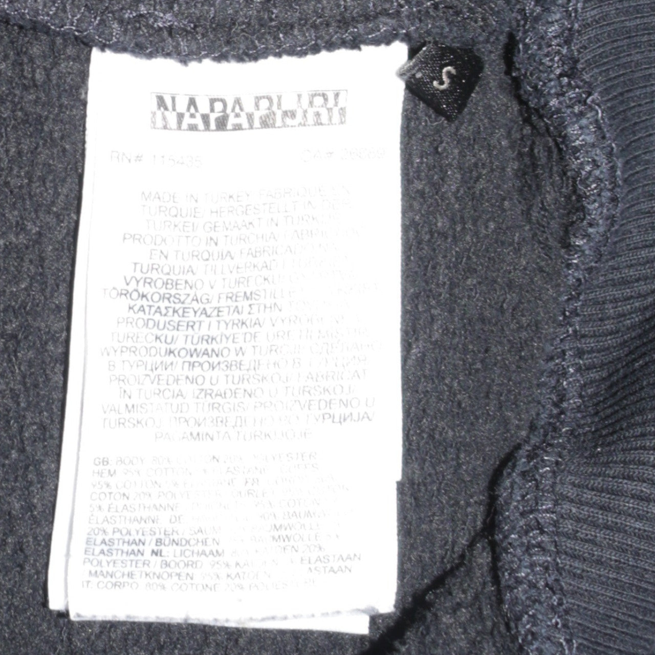 Mens UK Size S Napapijri Blue Pullover Sweatshirt