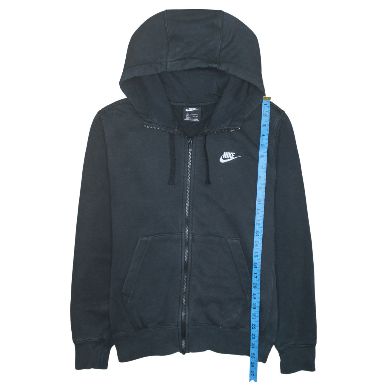 Mens UK Size XS Nike Black Full Zip Hoodie