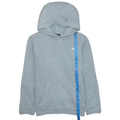 Nike Boys Grey Pullover Hoodie XL 13-15 Years Fleece Logo Sweatshirt