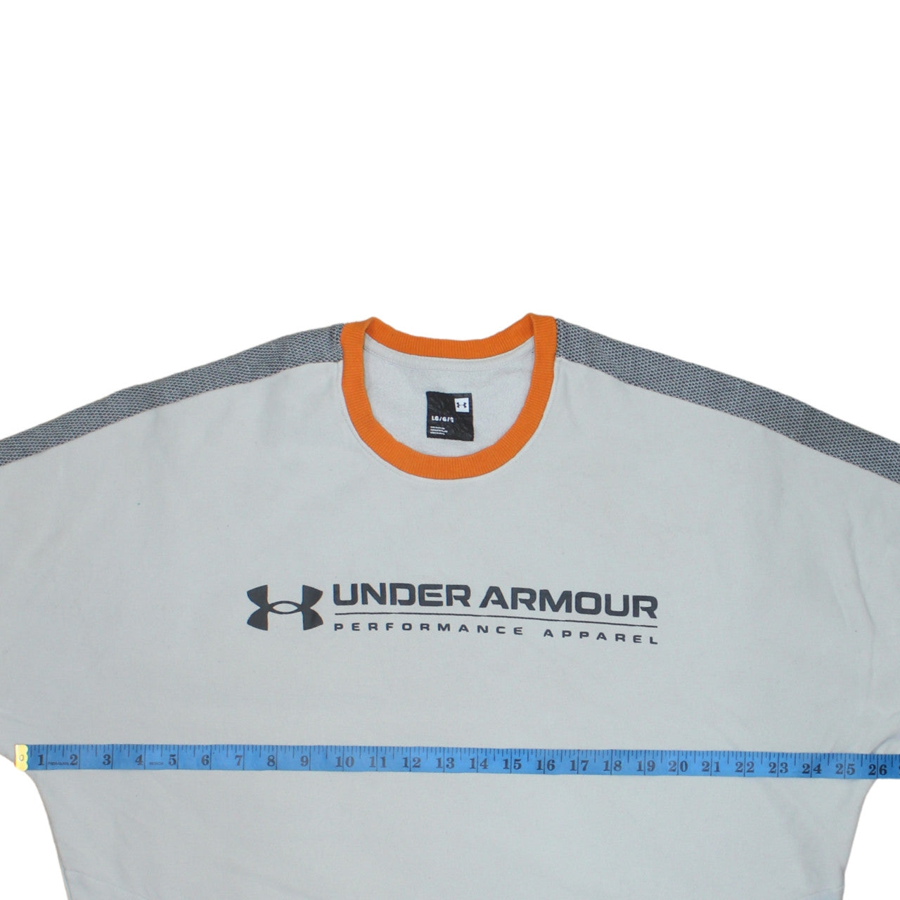 Mens UK Size L Under armour White Pullover Sweatshirt