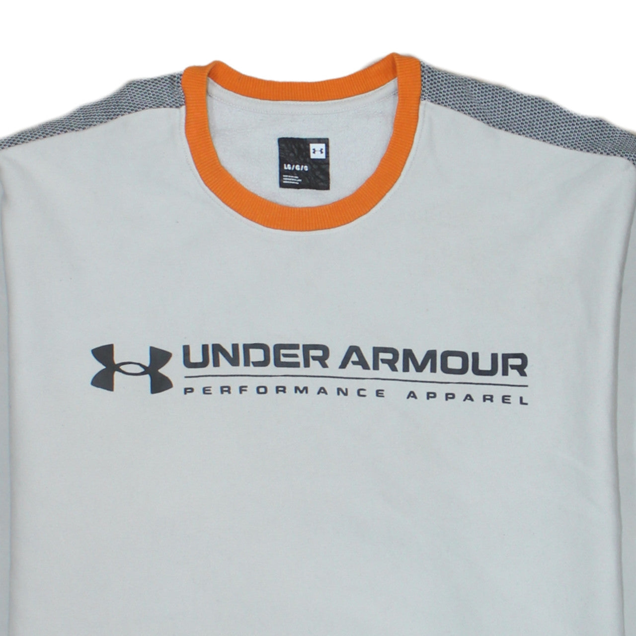 Mens UK Size L Under armour White Pullover Sweatshirt