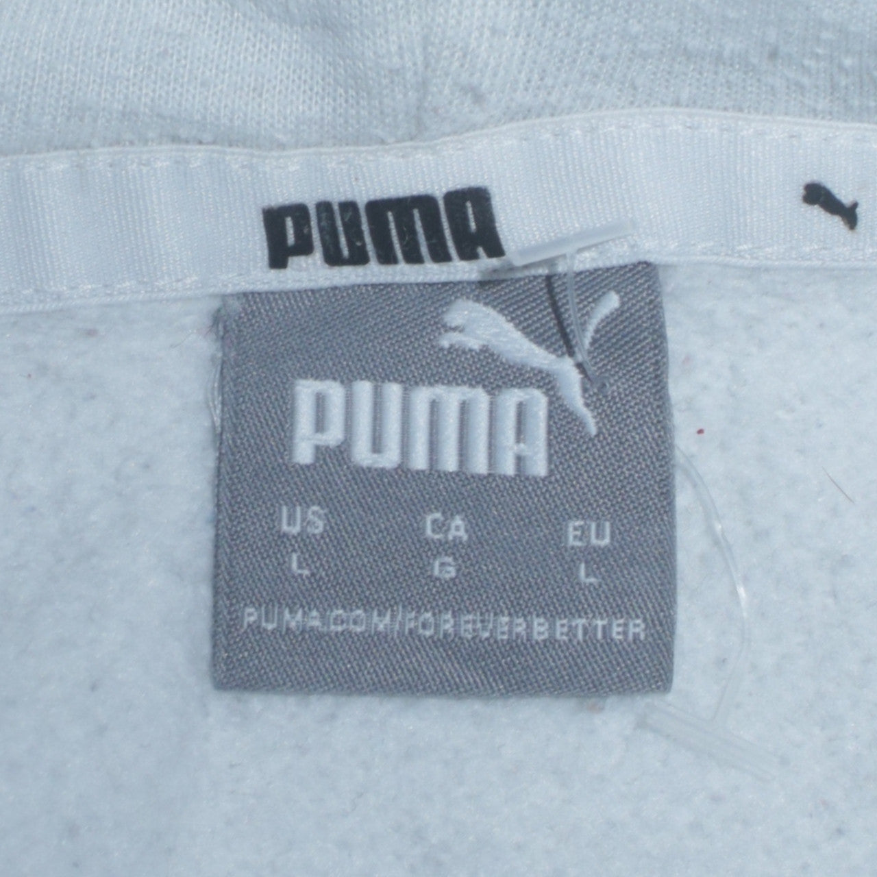 Mens UK Size L PUMA Grey Pullover Hoodie