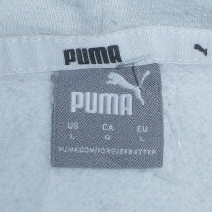 Mens UK Size L PUMA Grey Pullover Hoodie