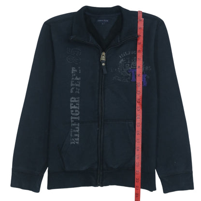 Tommy Hilfiger Boys Black Full Zip Track Jacket Size 12 Years