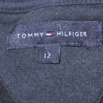 Tommy Hilfiger Boys Black Full Zip Track Jacket Size 12 Years