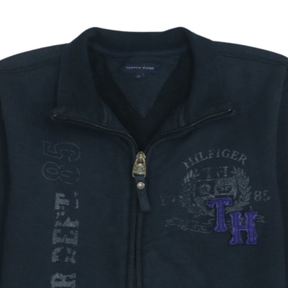 Tommy Hilfiger Boys Black Full Zip Track Jacket Size 12 Years