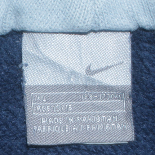 Teens UK Size XL Nike Blue Pullover Hoodie