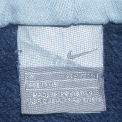 Teens UK Size XL Nike Blue Pullover Hoodie