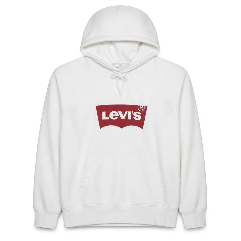Mens UK Size M Levi's White Pullover Hoodie