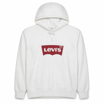 Mens UK Size M Levi's White Pullover Hoodie