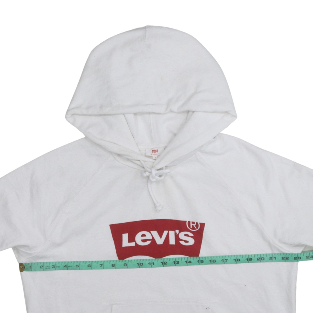 Mens UK Size M Levi's White Pullover Hoodie