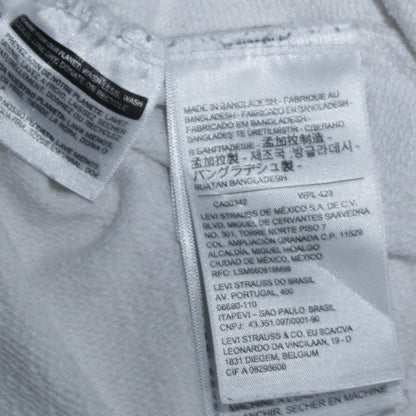 Mens UK Size M Levi's White Pullover Hoodie