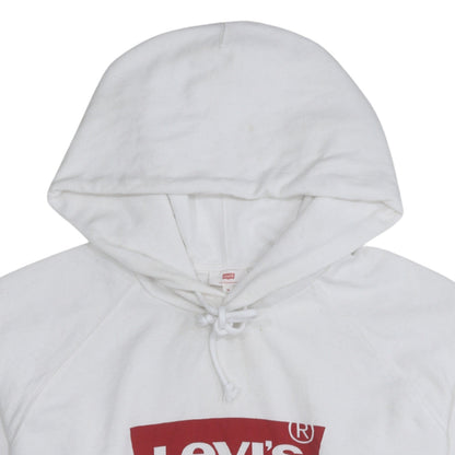 Mens UK Size M Levi's White Pullover Hoodie