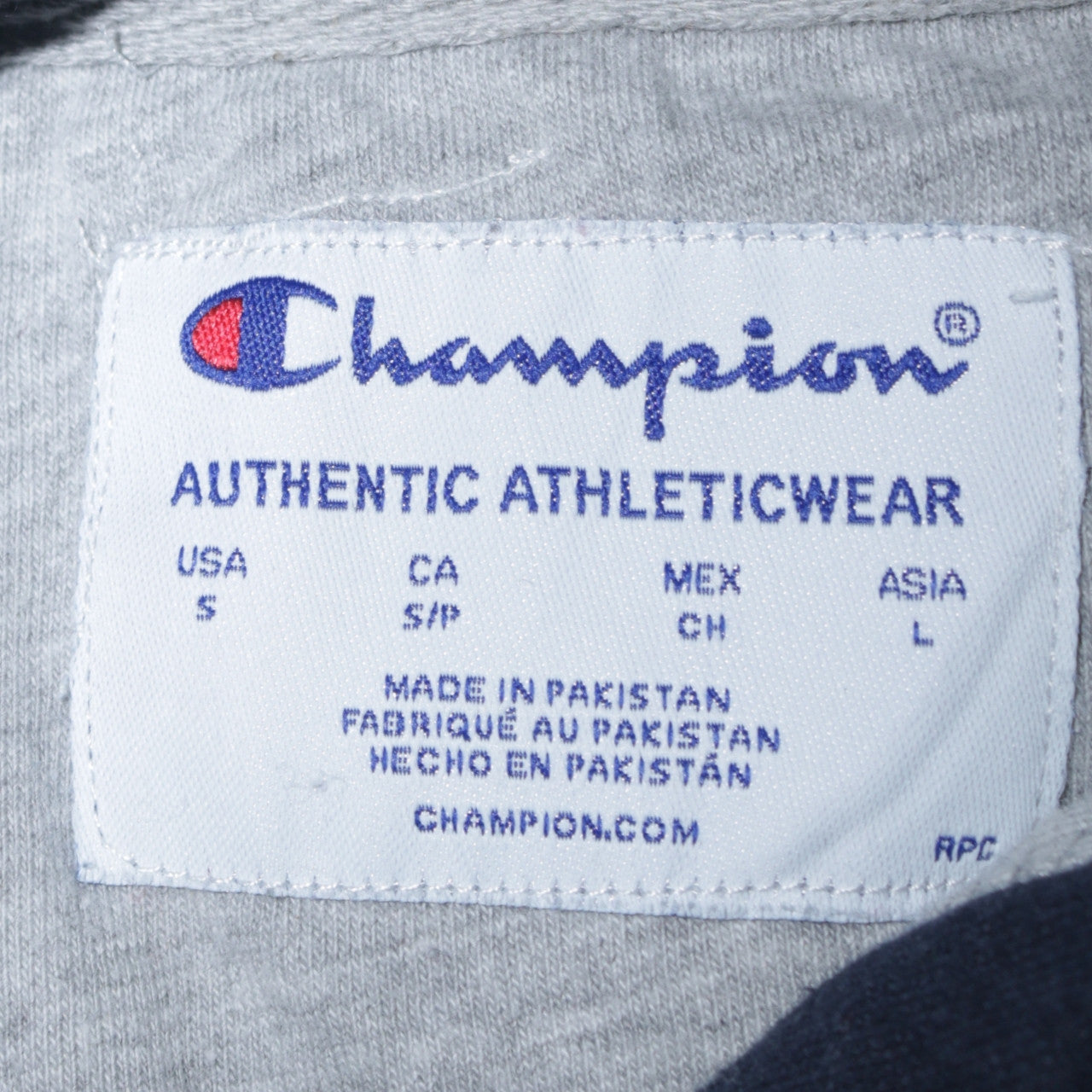 Mens UK Size S Champion Blue Pullover Hoodie
