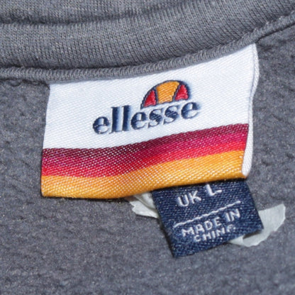 Mens UK Size L ellesse Grey Pullover Hoodie