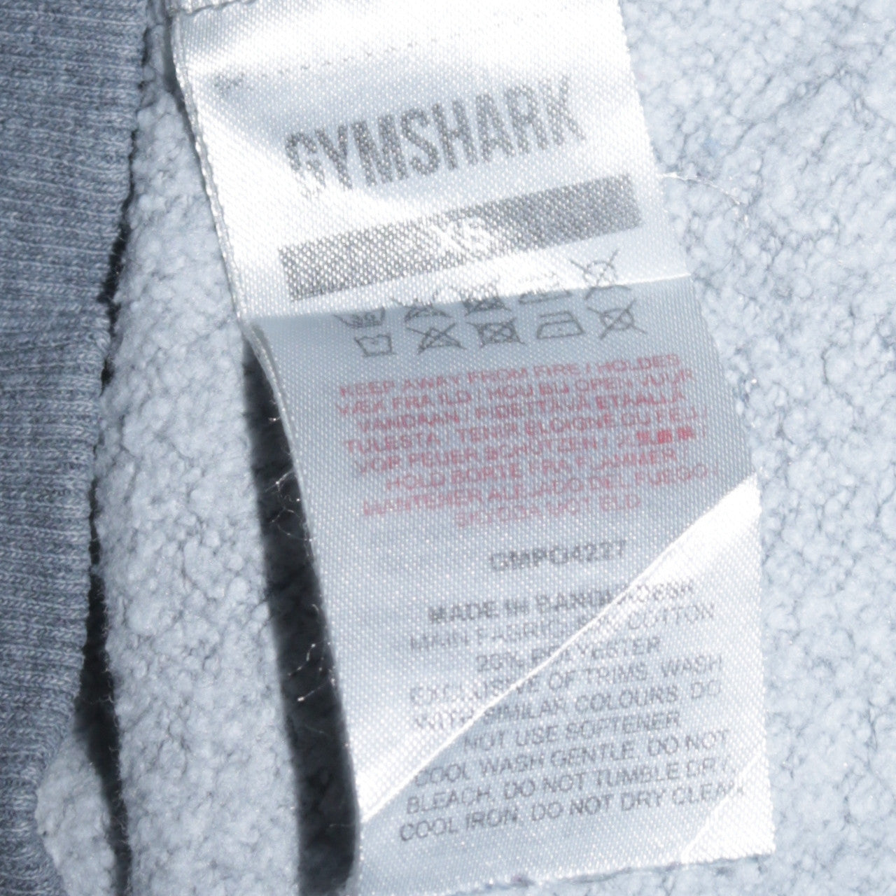 Mens UK Size XS Gymshark Grey Pullover Hoodie