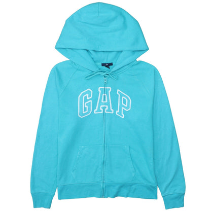 Womens UK Size L Gap Blue Full Zip Hoodie