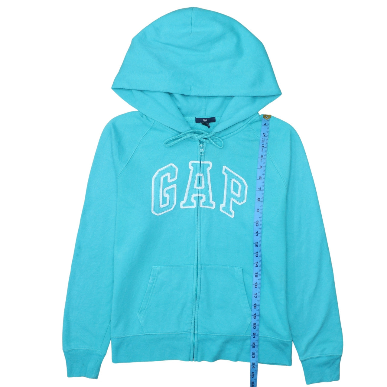 Womens UK Size L Gap Blue Full Zip Hoodie