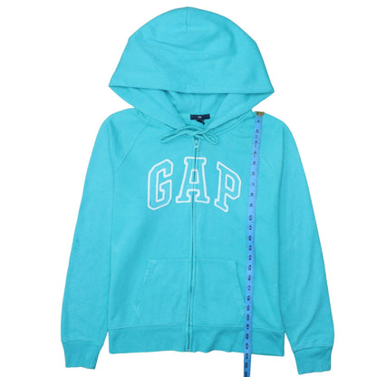 Womens UK Size L Gap Blue Full Zip Hoodie