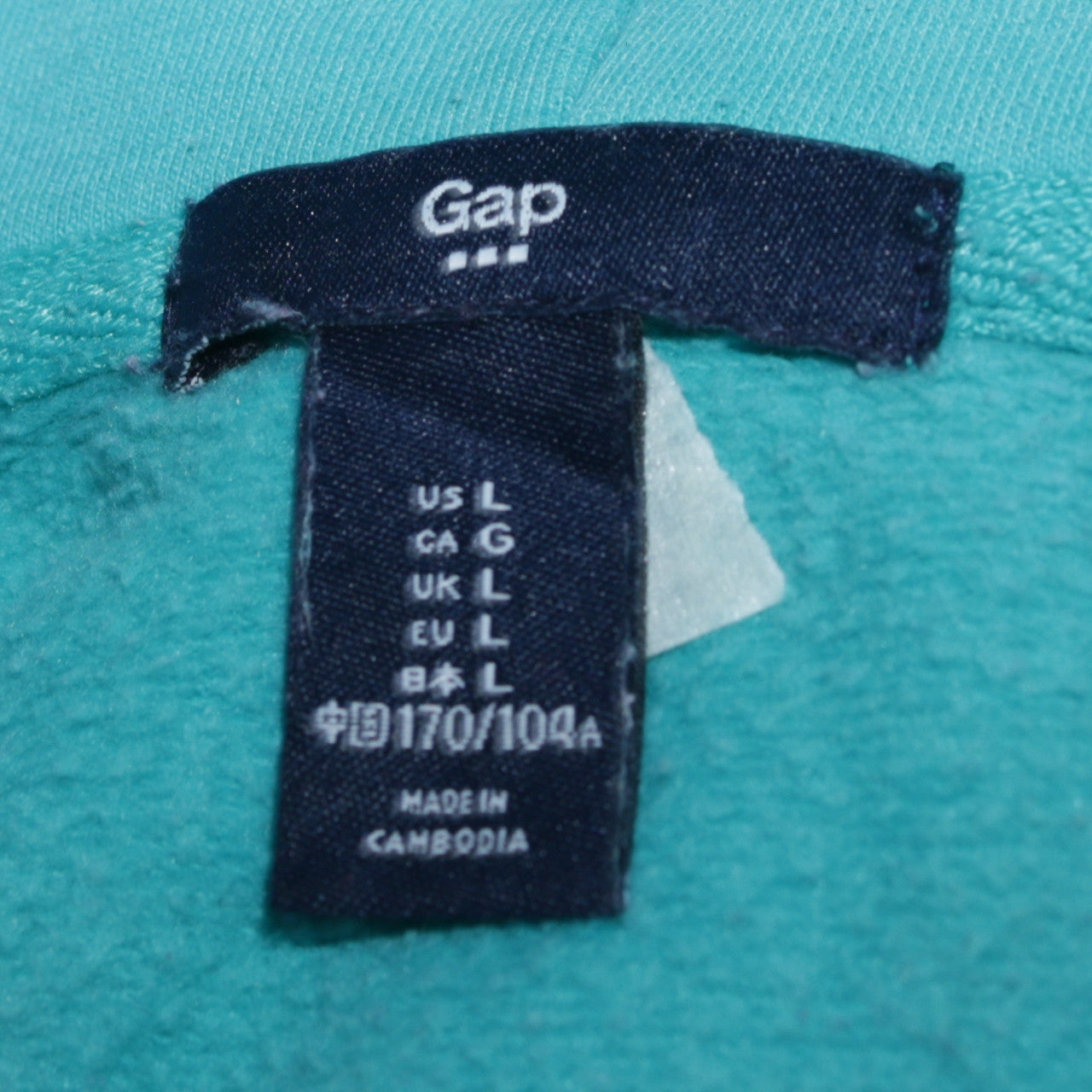 Womens UK Size L Gap Blue Full Zip Hoodie